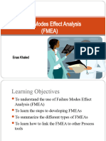 Failure Modes Effect Analysis