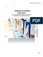 Programa de Examen de Gups