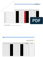 Monthly Excel Attendance Tracker