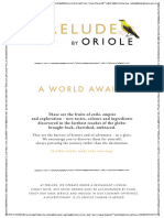 Prelude by Oriole - Cocktail Menu 2024