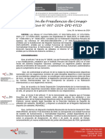 Resolucion de Consejo Directivo N 007 2024 Ipd P CD Aprobacion de La Modificacion Del Estatuto