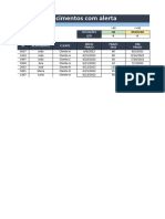 Planilha de Prazos e Vencimentos com Alerta feita em Excel