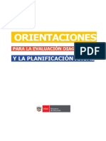 Evaluación Diagnóstica y La Planificación