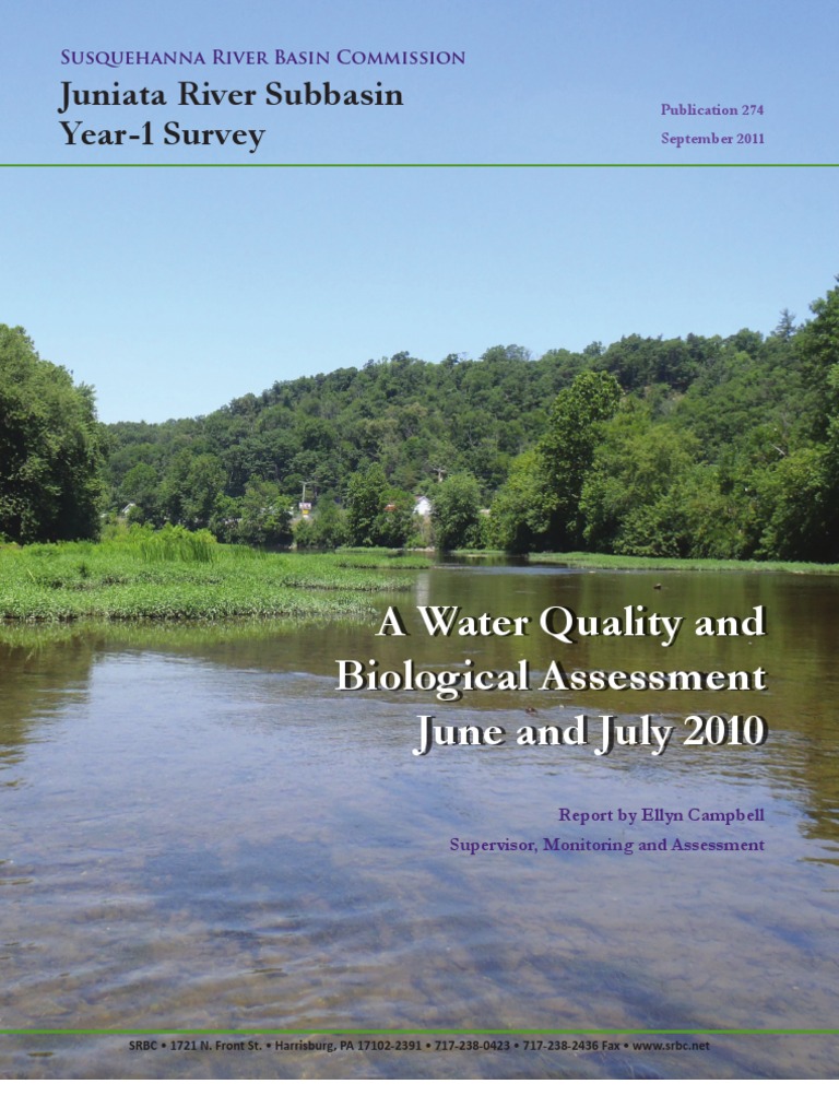 Juniata River Subbasin Year1 Survey, A Water Quality and Biological