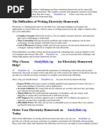 Electricity Homework Help