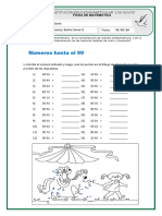 Ficha 2do Grado Matematica 19-03-24