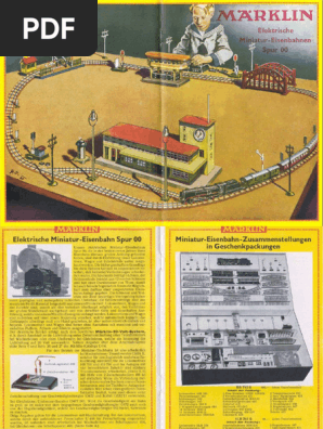 Catalogue Marklin 1937 - Échelle 00 - Vintage Collection