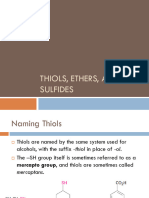 Thiols, Ethers, and Sulfides