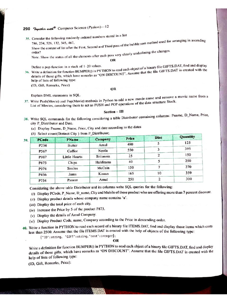 Practice Sheet (Computer) | PDF