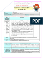 SESION EVALUACION DIAGNOSICA 1er GRADO D - SALAVERRY