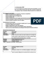 Requerimientos Funcionales y No Funcionales PDF