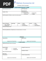 Manpower Requisition Form Sample