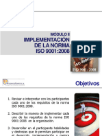 Implementacion de Iso 9001