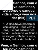 026 Vem, Ó Senhor, Com o Teu Povo Caminhar