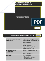 Ação de Depósito - curso de processo civil - 2014 - 2º semestre