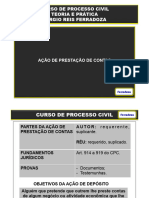 Ação de Prestação Contas - Curso de Processo Civil Teoria e Prática - 2014 - 2º Sem.