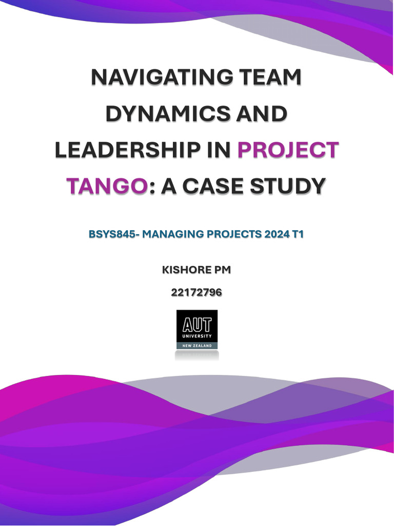 Project Tango: Team Dynamics & Leadership | PDF | Risk Management ...