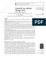 Action Research As Culture Change Tool