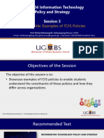 Lecture 3 - 4 - IT Policy - Examples of IT - IS Policies - Chapter 2