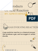 Gas Products of Acid Reaction