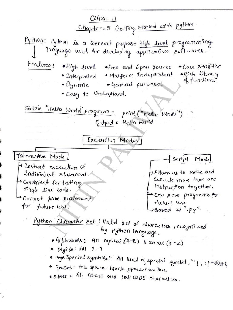 Class 11 CS CH 5 | PDF