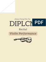 DipLCM (Recital) Violin Program Notes