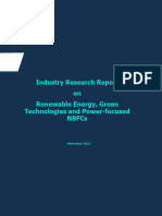 Industry Research Report On Renewable Energy, Green Technologies and Power-Focused Nbfcs