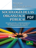 Libro Sociología de Las Organizaciones Públicas - Mario José Krieger