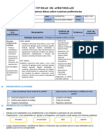 02 de Abril-Mat - Organizamos Datos Sobre Nuestras Preferencias-Iv Ciclo