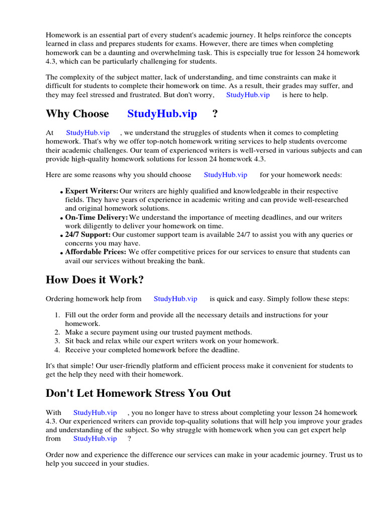 Lesson 24 homework 4 3 download free pdf homework