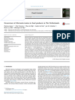 Occurrence of Alternaria toxins in food products in The Netherlands