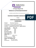 Business Statistics Report