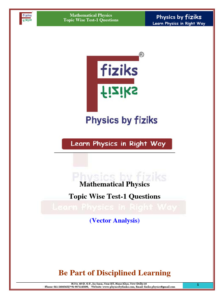 MP Topic Wise Test-1 Questions | PDF | Cartesian Coordinate System ...