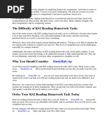 Reading Homework Tasks Ks2