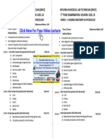 DMLT HUMAN ANATOMY & PHYSIOLOGY Old Paper