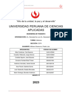 Universidad Peruana de Ciencias Aplicadas: "Año de La Unidad, La Paz y El Desarrollo"