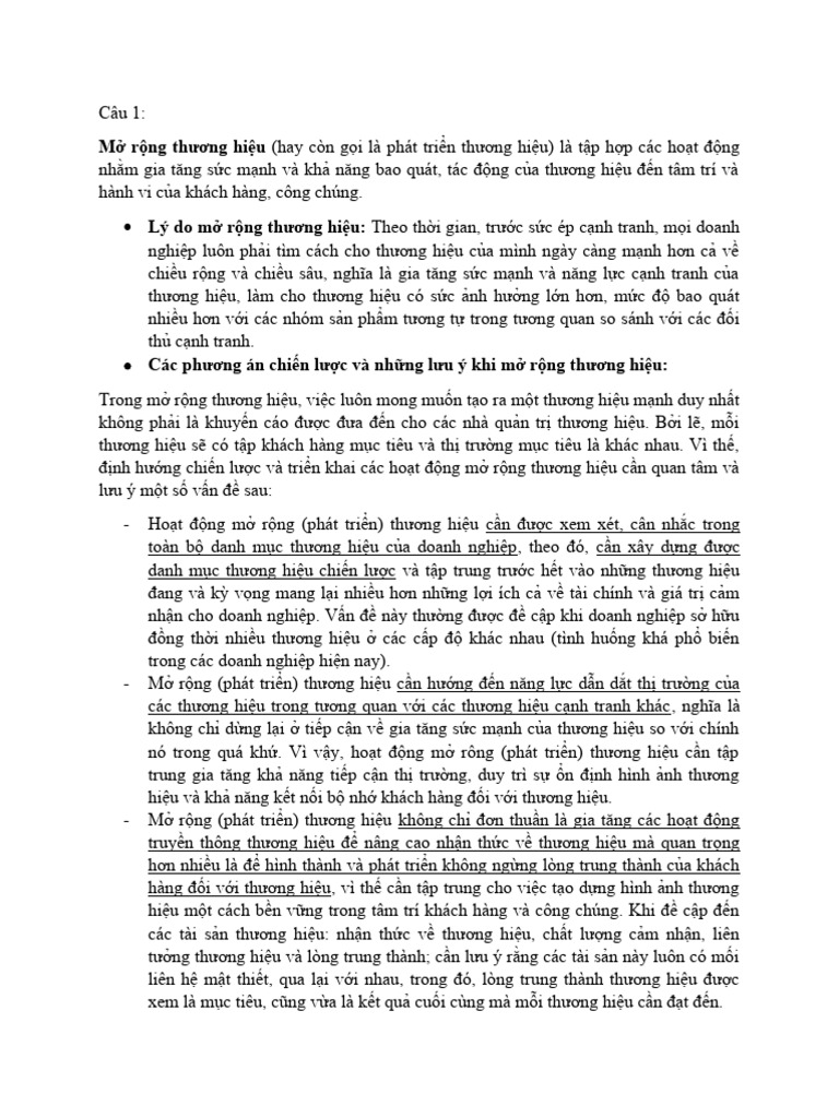 Bai Thi Hoc Phan QTTH1 | PDF