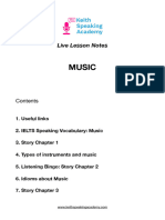 Music Live Lesson Notes