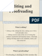 Editing and Proofreading PPT Reporting
