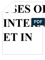 Uses of Internet in EducationUses of Internet in EducationUses of Internet in EducationUses of Internet in Educa