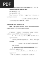 Chlorine Cost-2520Estimation Economics