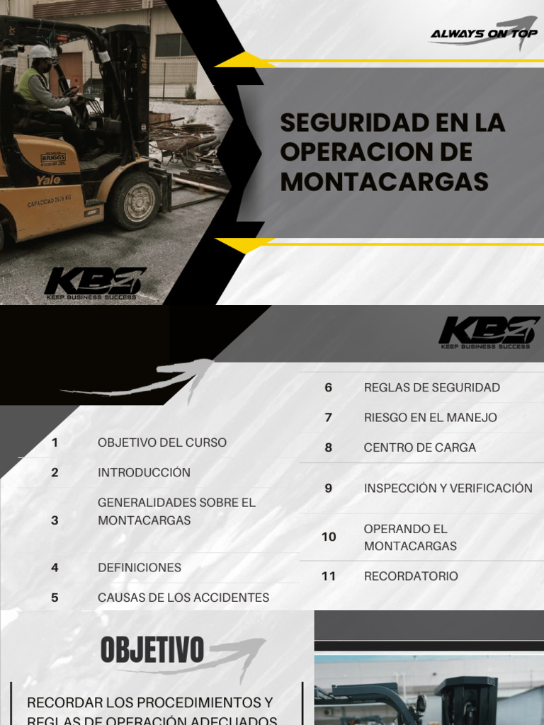 Reglas de Seguridad para Montacargas | PDF | Máquina elevadora | Peatonal