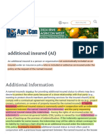 Additional Insured (AI)