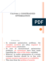 Chapter 2. Constrained Optimization