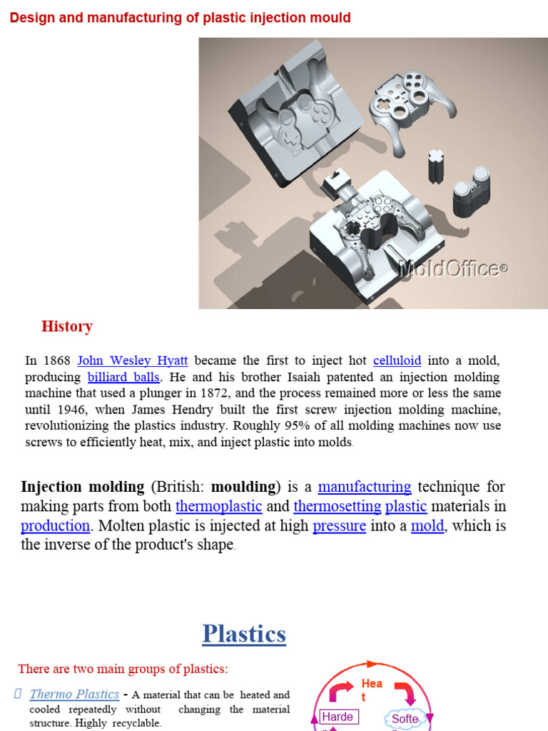 Design and Manufacturing of Plastic Injection Mould | Download Free PDF ...