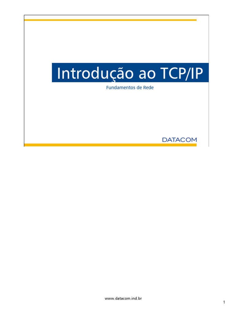 Estrutura e Encapsulamento do TCP/IP | PDF | Rede de computadores ...