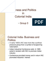 STI - Business and Politics in Colonial India