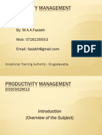 Productivity Management - 01 (Productivity)
