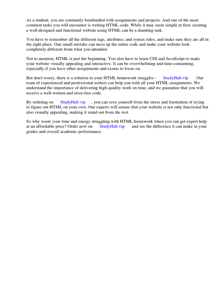 HTML Homework Example | PDF | Html | Html Element