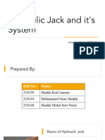 PPT on "Hydraulic Jack and it's System"